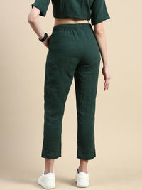 Straight Pant-Green - De Moza