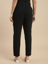 De Moza Women Casual Pants Black - De Moza