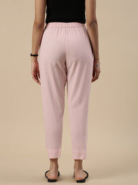 Casual Straight Pant-Baby Pink