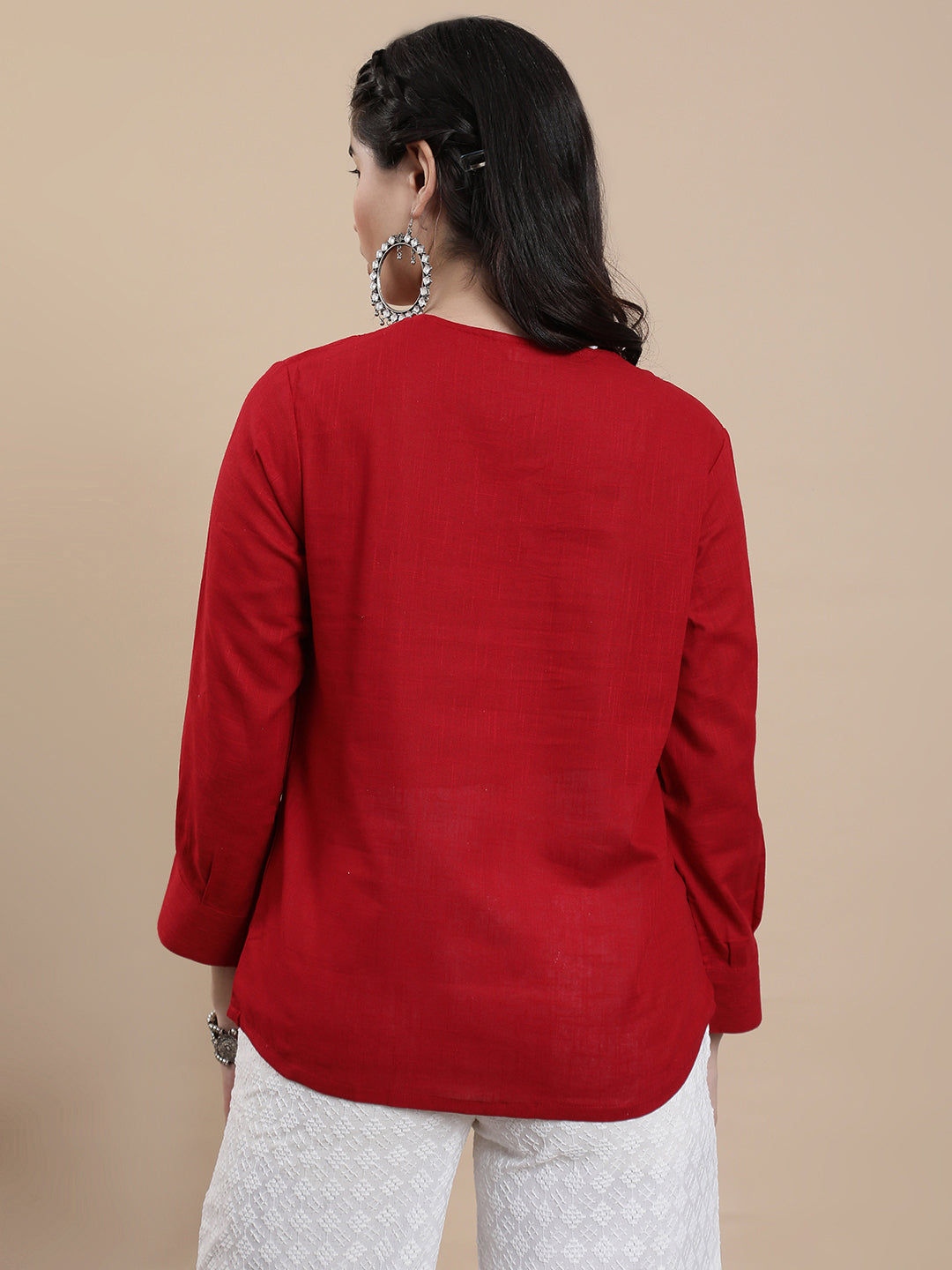 De Moza Women Casual Top Red