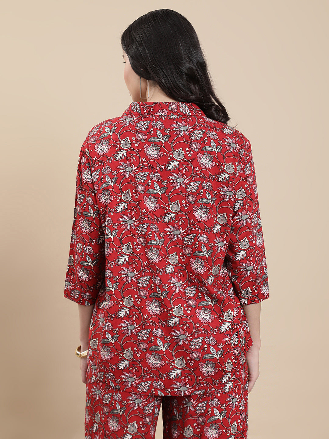 De Moza Women Festive Top Maroon