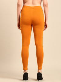 Ankle Length Leggings Cotton-Dark Mustard - De Moza