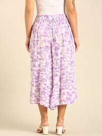 Printed Culottes-Lilac - De Moza