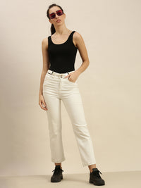 Ladies Razor Back Top Black - De Moza