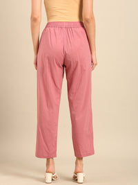 Straight Pant-Dusty Pink - De Moza