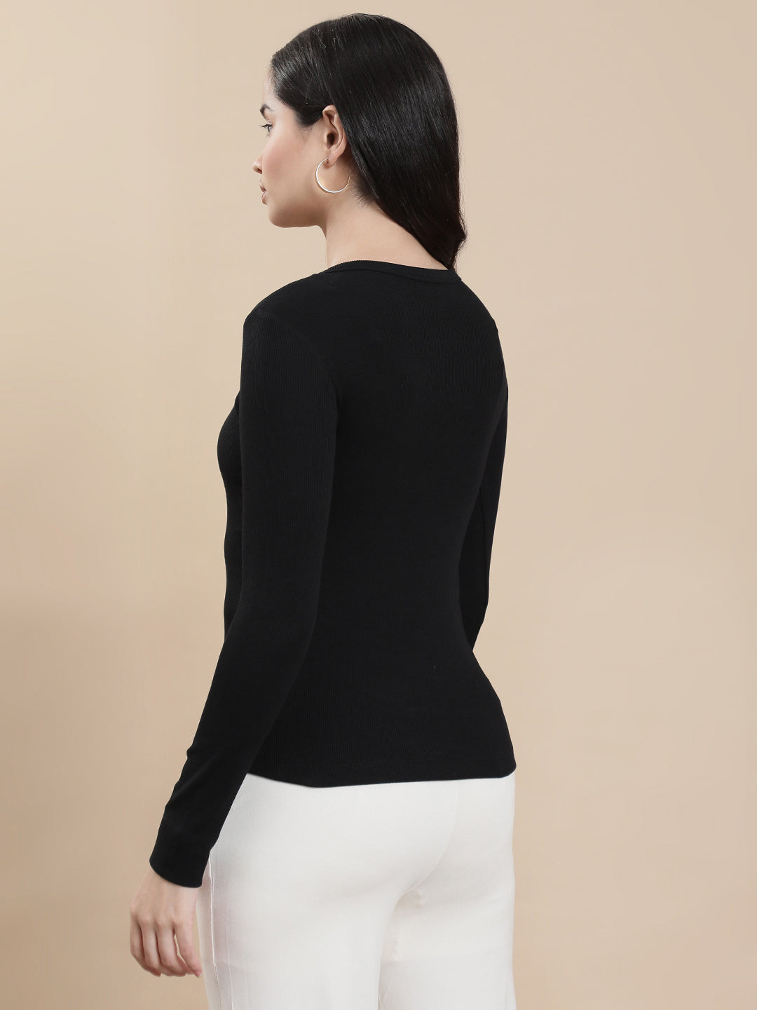 De Moza Women Casual Top Black