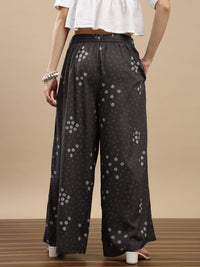 De Moza Women Casual Palazzo Dark Grey - De Moza