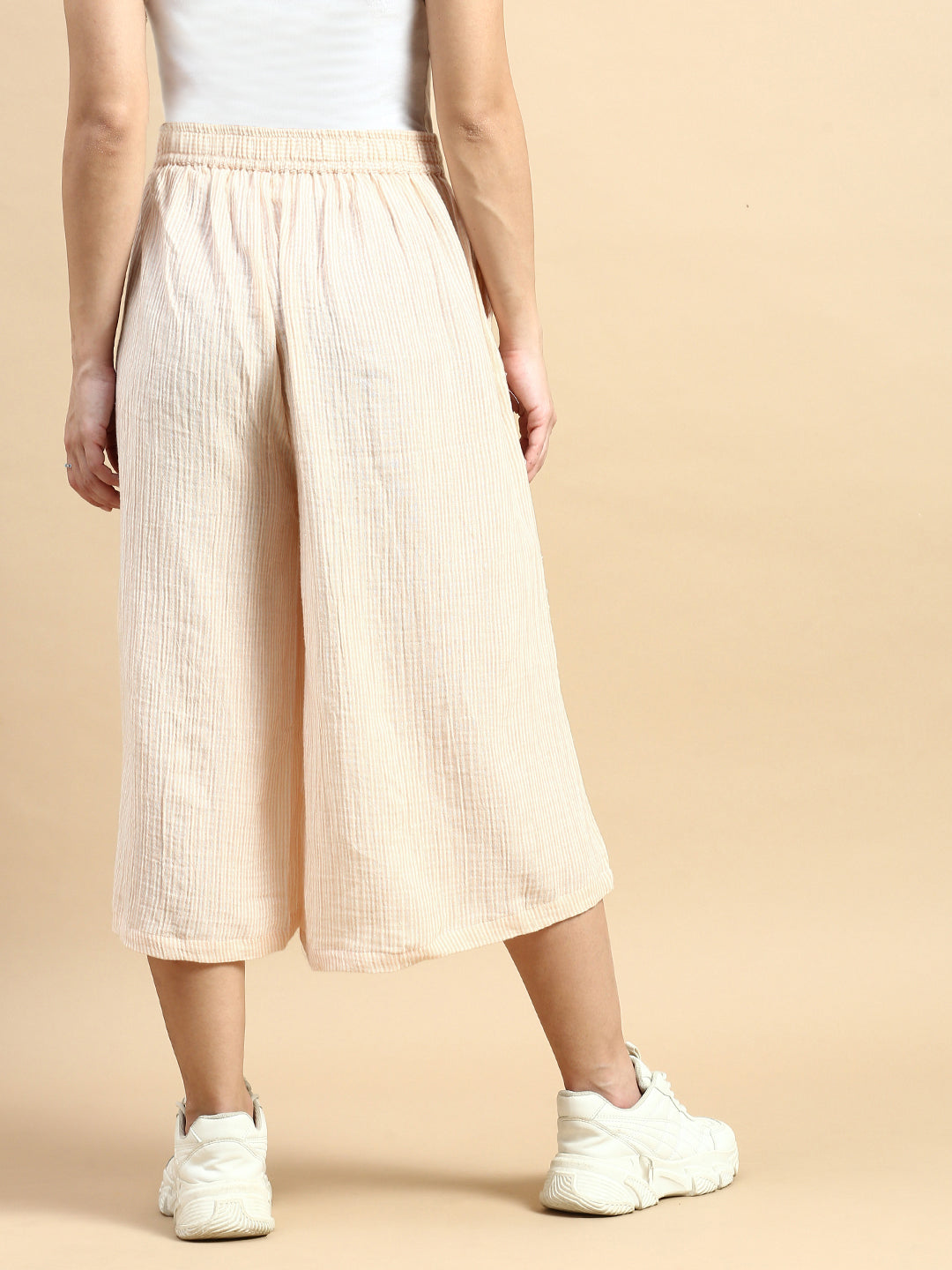 Stripped Culottes-Orange - De Moza