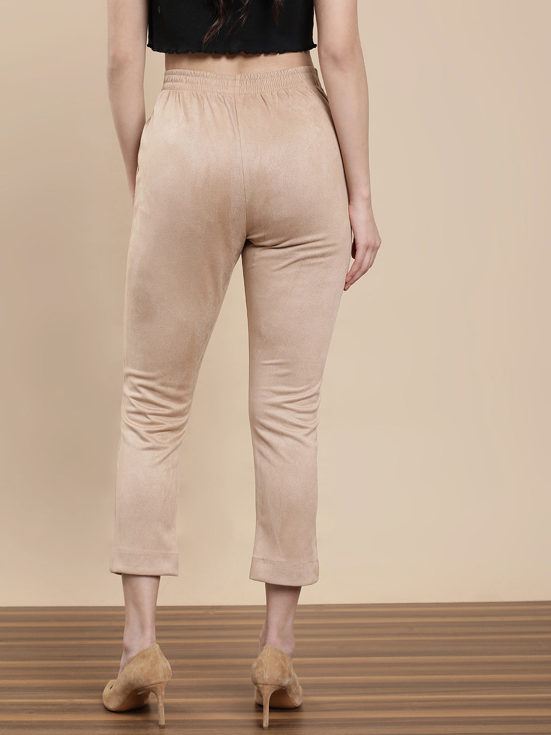 De Moza Women Casual Pants Beige