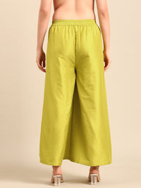 Co-Ord Set(Top & Palazzo)-Lime