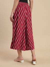 De Moza Women Casual Culottes Maroon - De Moza