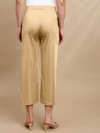 De Moza Women Festive Palazzo Gold - De Moza