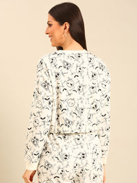 Sweatshirt-Cream - De Moza