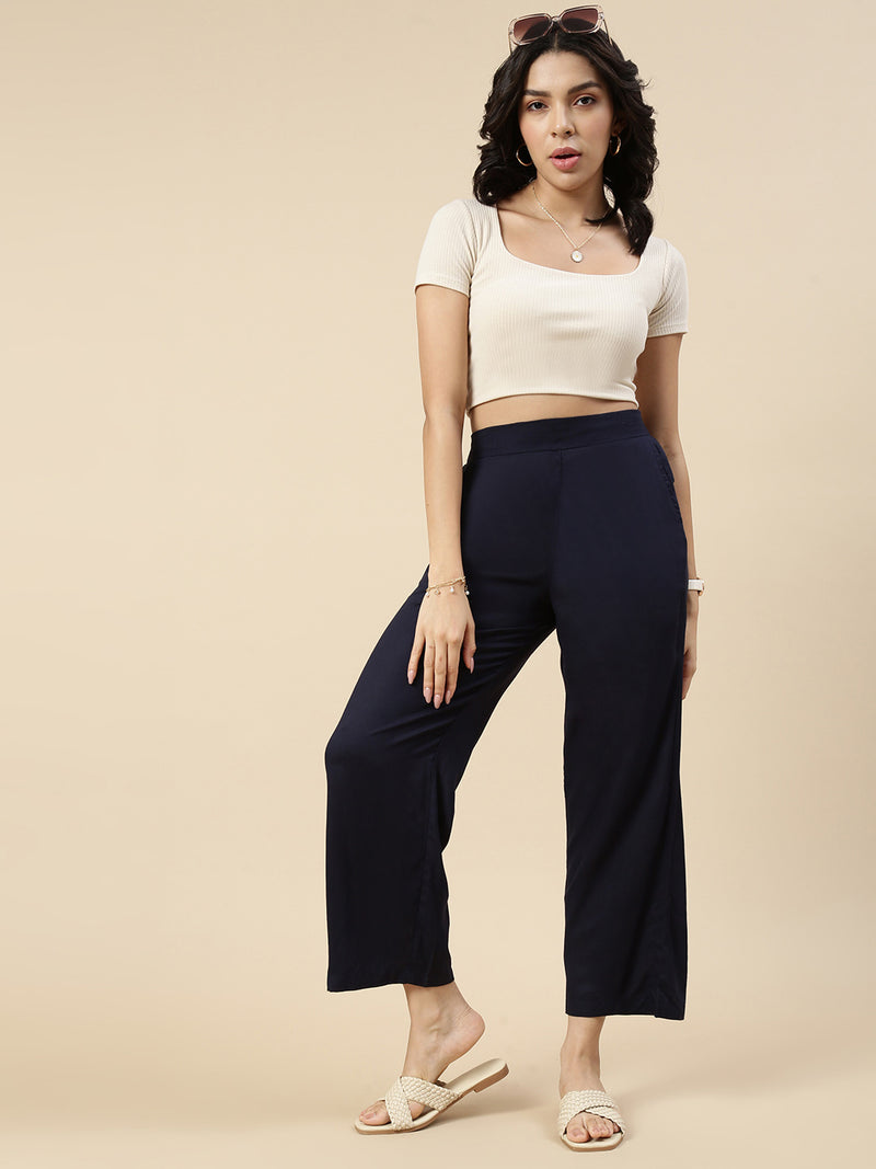 Palazzo-Dark Navy - De Moza