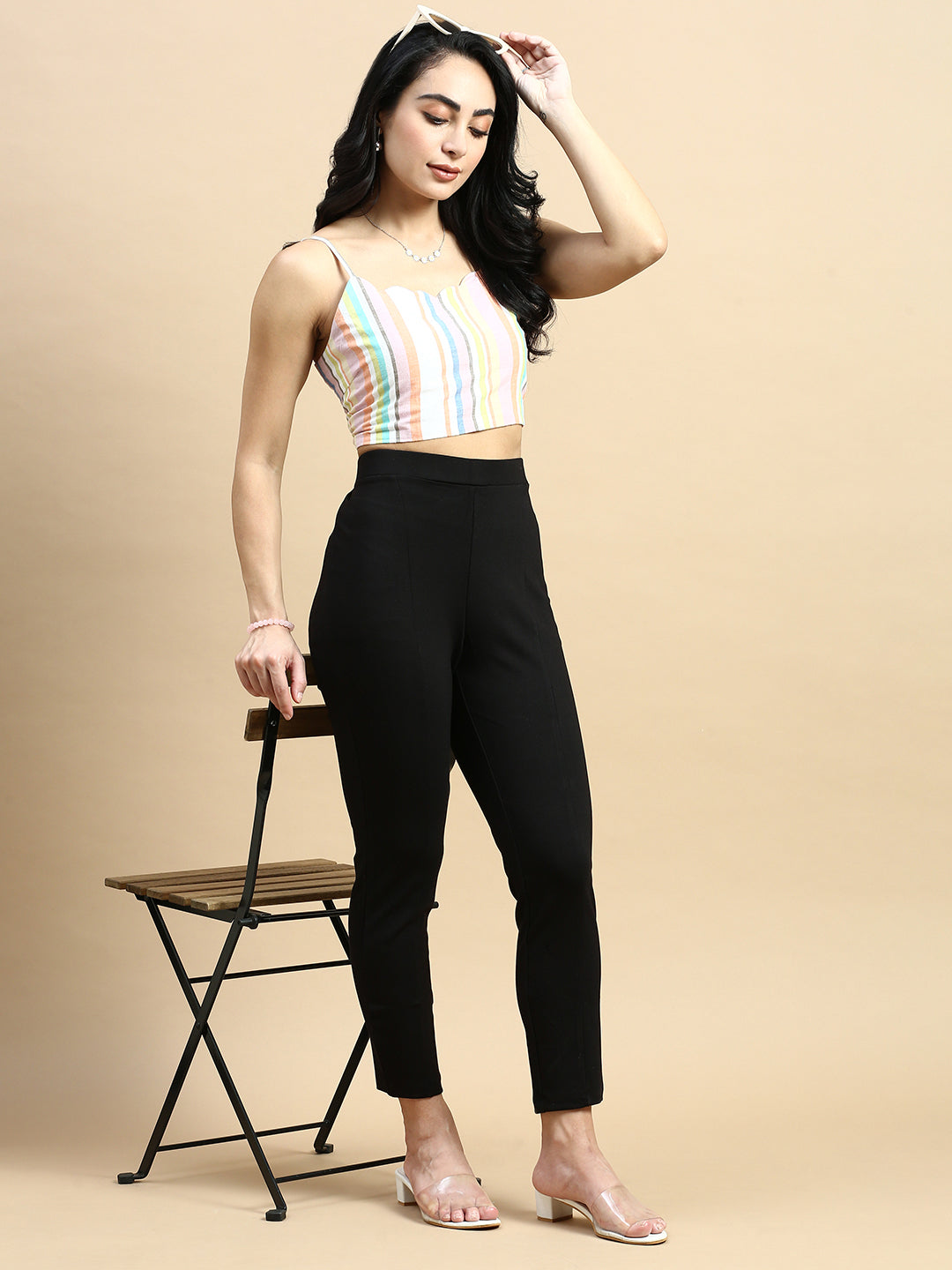Treggings Jacquard-Black - De Moza