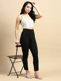 Treggings Jacquard-Black - De Moza