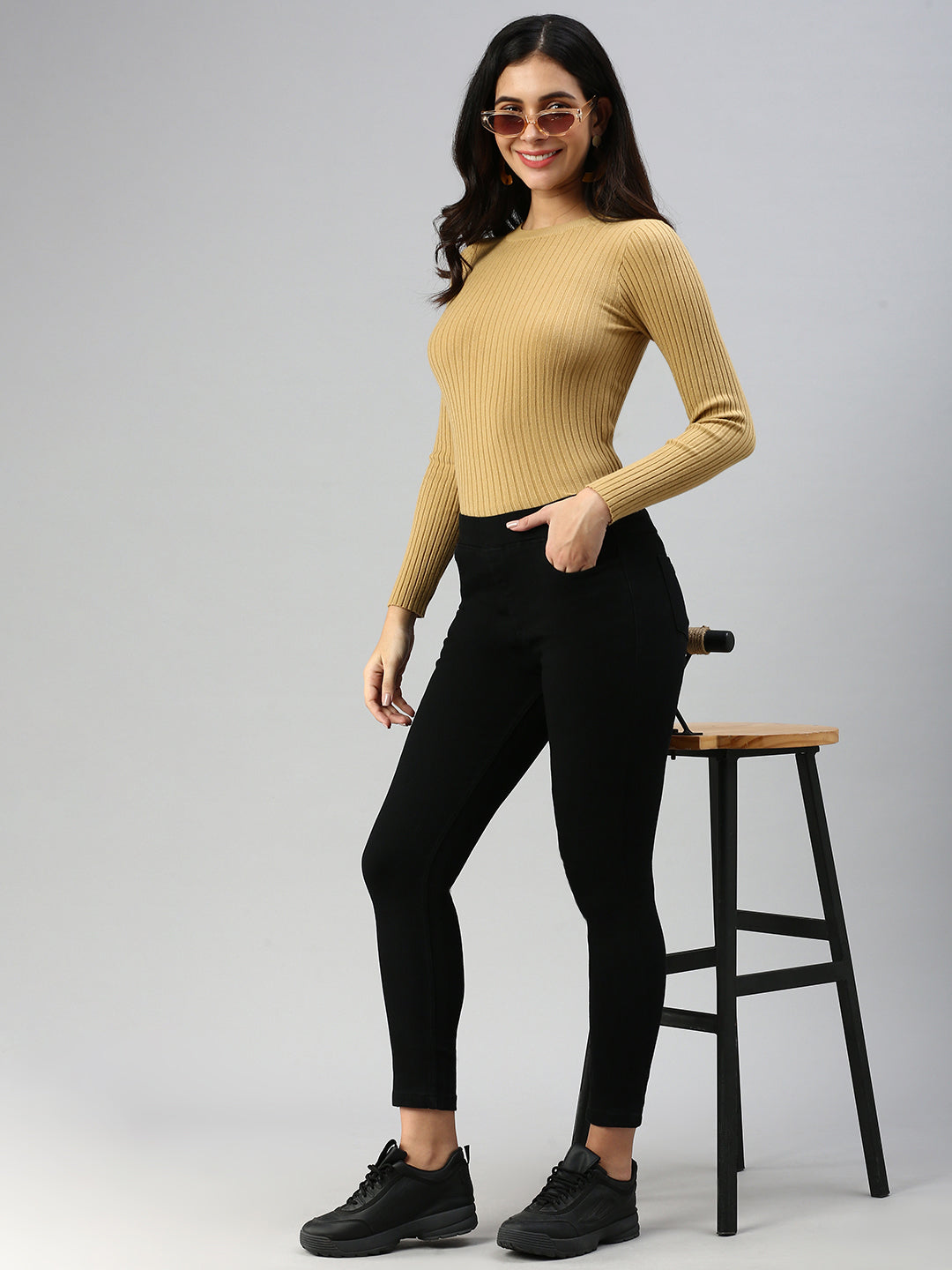 De Moza Women Jegging Black