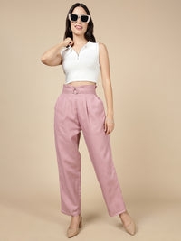 Paper Bag Pant-Rust