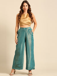 Palazzo Polka Dots-Teal - De Moza
