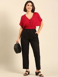 Straight Pant-Black - De Moza