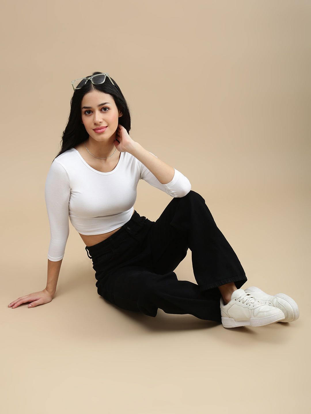 De Moza Women Athleisure Top White
