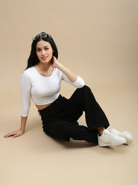 De Moza Women Athleisure Top White