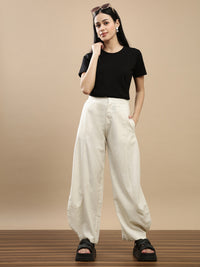 De Moza Women Casual Pants Natural
