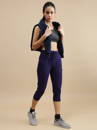 De Moza Women Athleisure Pants Navy Blue