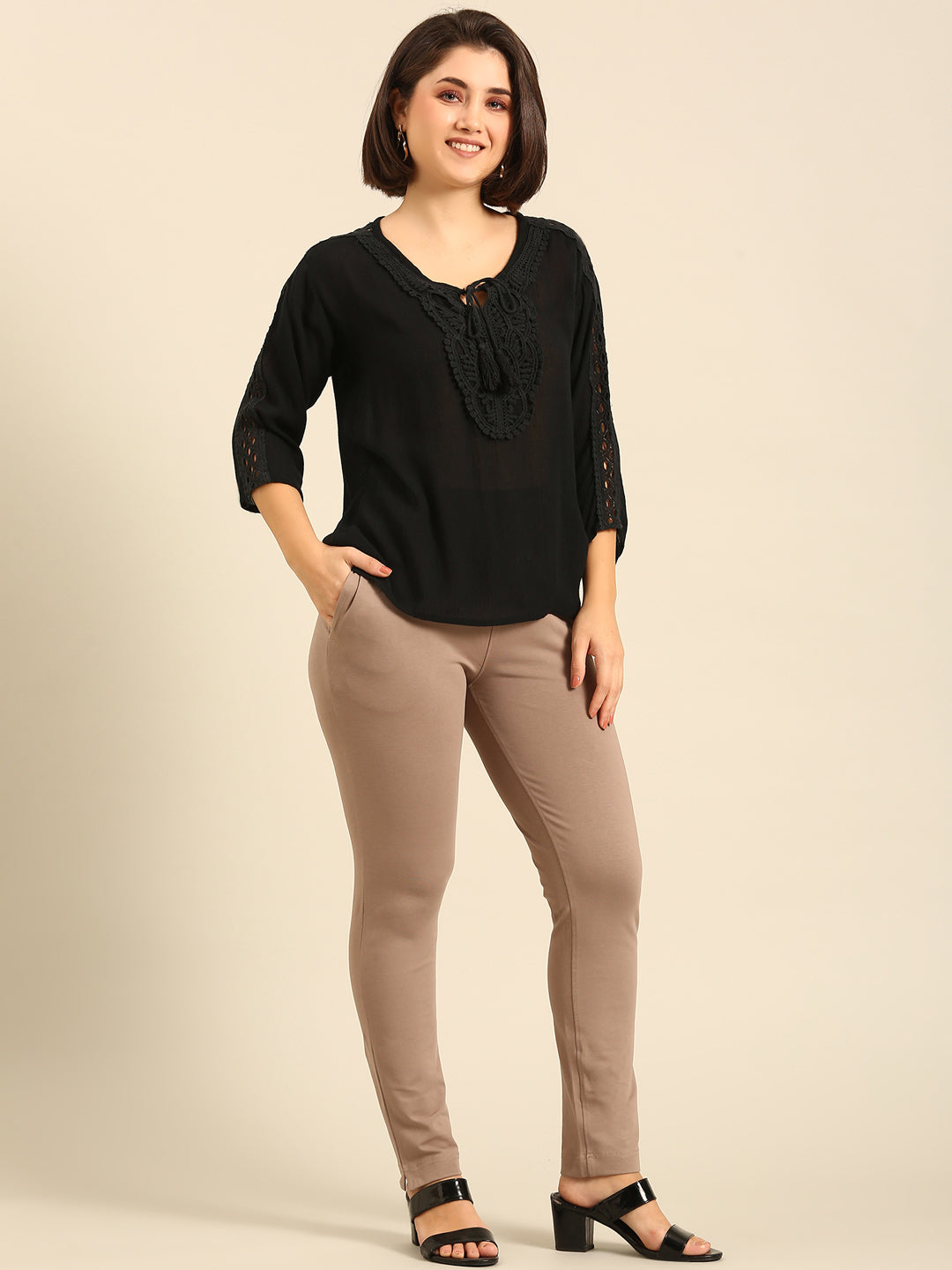 Kurti Pant-Taupe