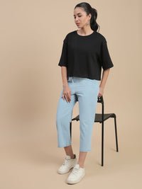 De Moza Women Casual T-shirt Black - De Moza