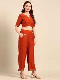 Palazzo-Rust Orange - De Moza