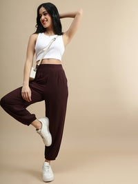 De Moza Women Casual Jogger Brown
