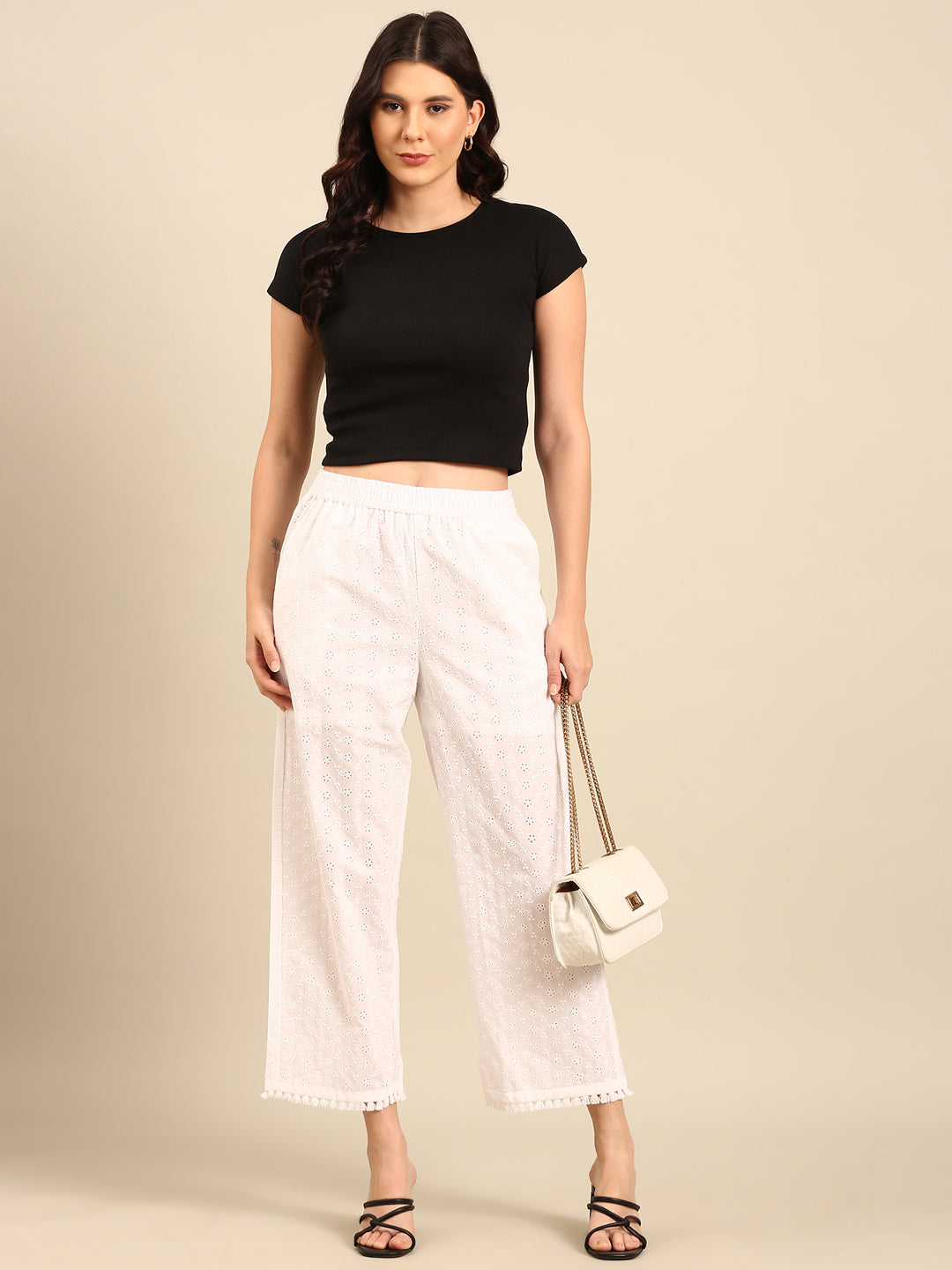 Casual Palazzo-White - De Moza