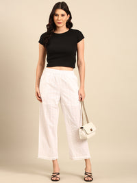 Casual Palazzo-White - De Moza