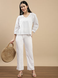 De Moza Women Casual Top White
