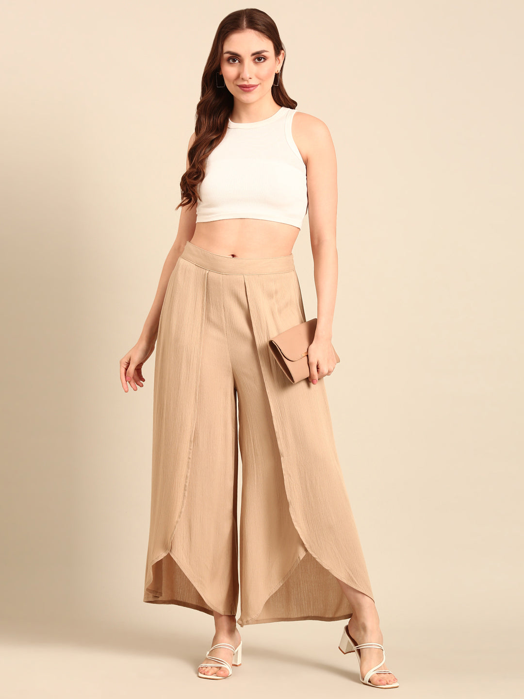 Tulip Pant-Golden Beige - De Moza