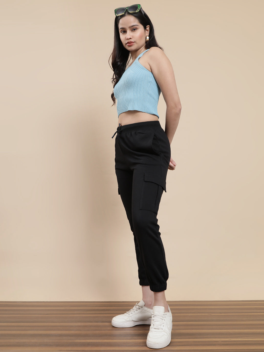 De Moza Women Casual Jogger Black