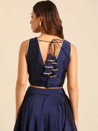 Blouse-Navy - De Moza
