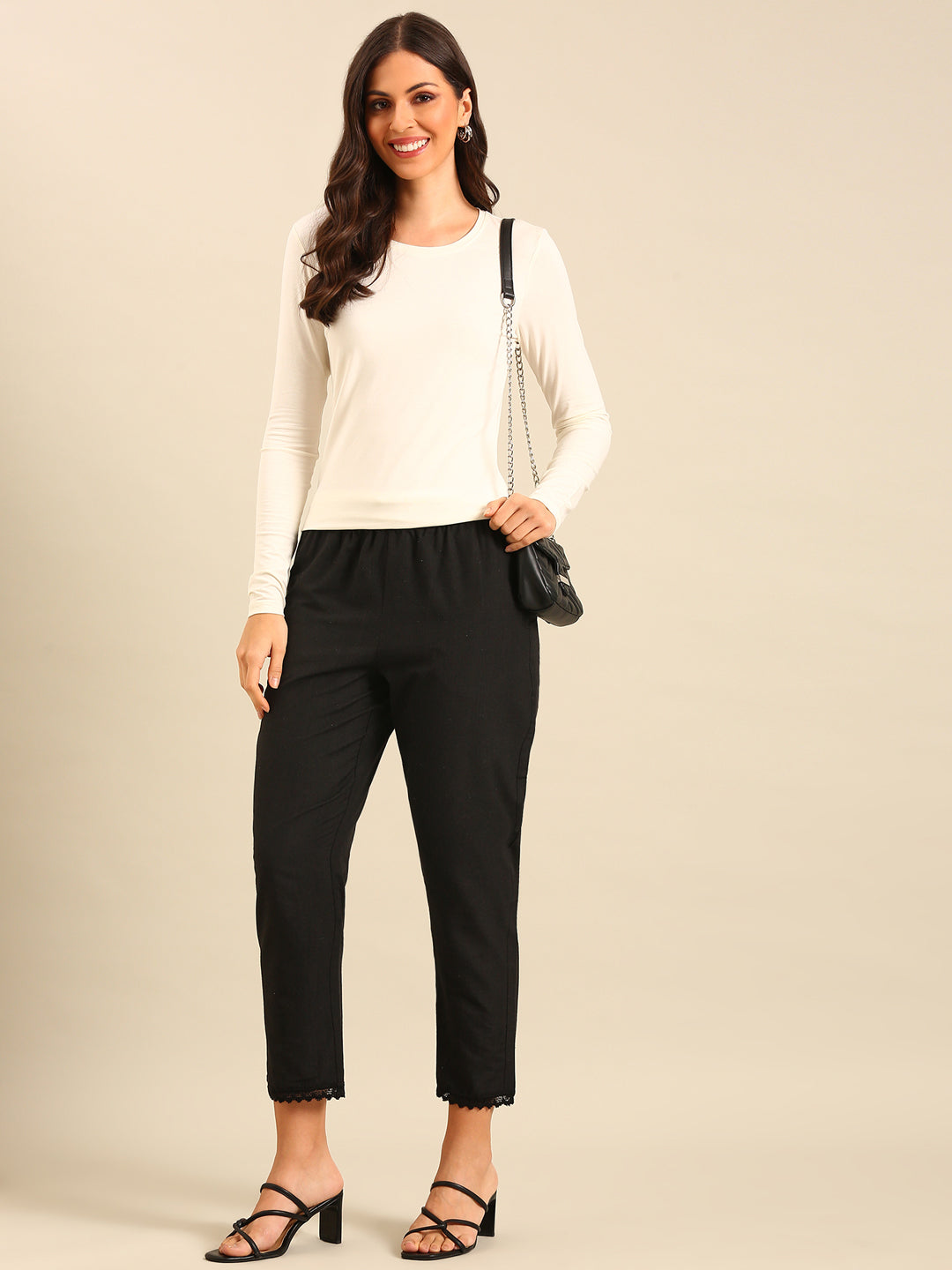 Straight Pant-Black - De Moza
