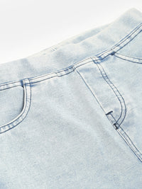 PIPIN Girls Tregging Denim Ice Wash