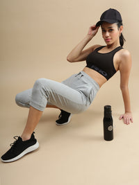 De Moza Women Athleisure Pants Grey Melange