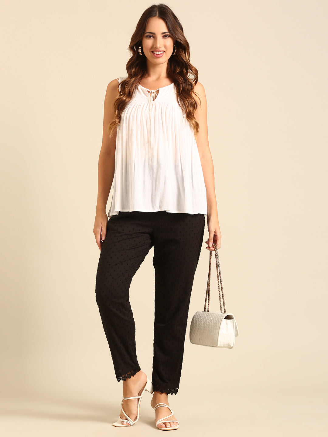 Straight Pant-Black - De Moza