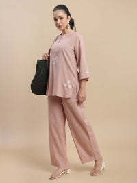De Moza Women Casual Pants Light Peach - De Moza