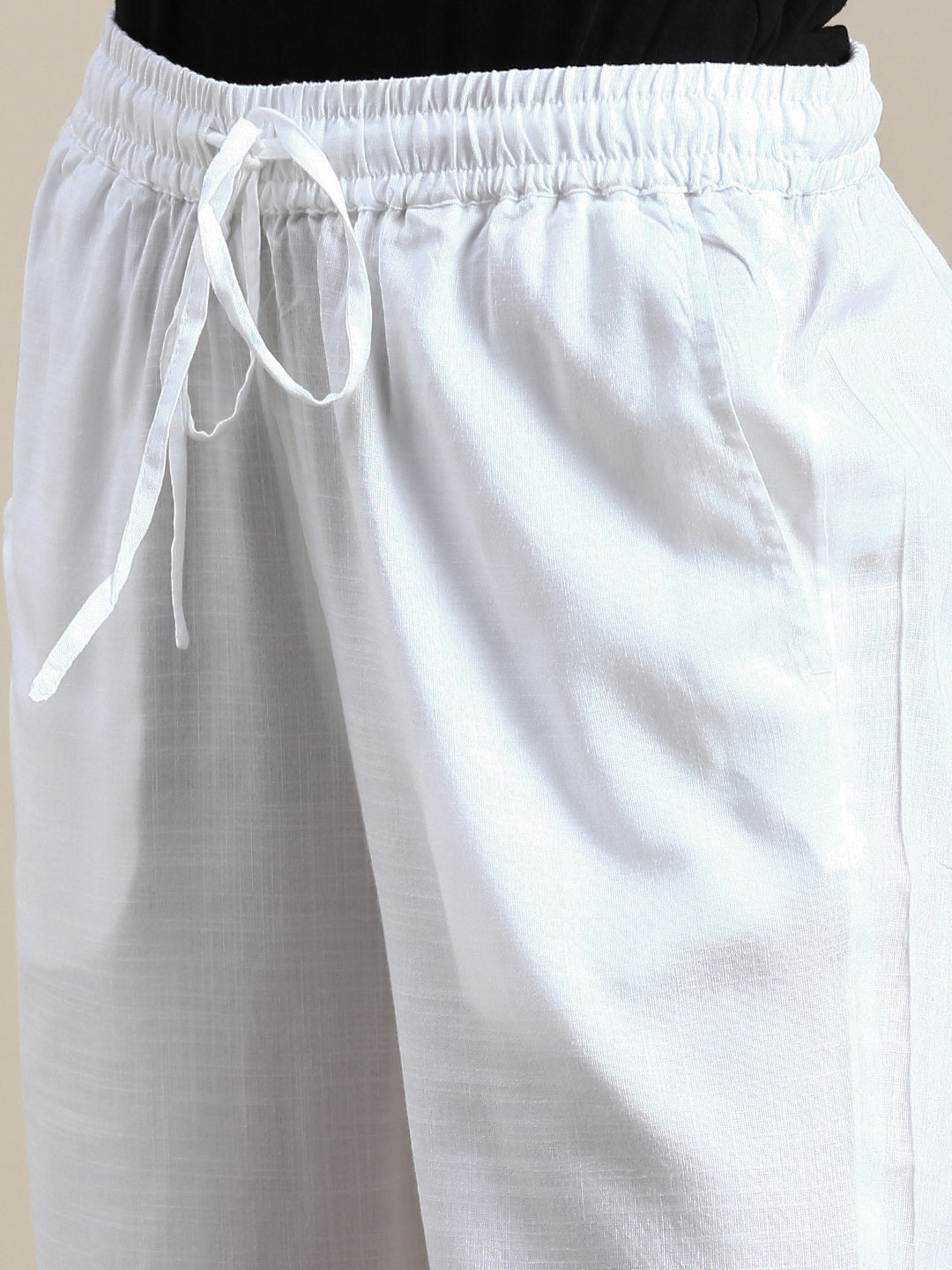 Straight Pant-White - De Moza