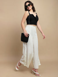 De Moza Women Casual Palazzo Natural - De Moza