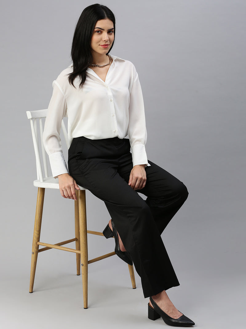 De Moza Women Shirt Offwhite