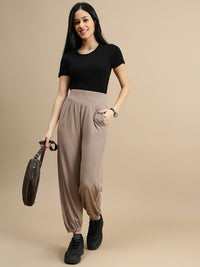 De Moza Women Casual Jogger Taupe