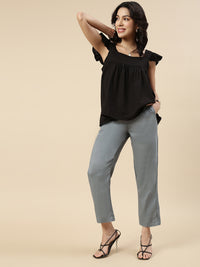 Straight Pant-Grey