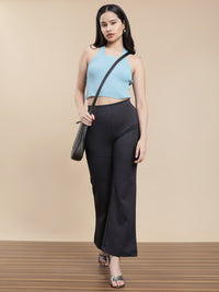 De Moza Women Casual Tregging Dark Grey