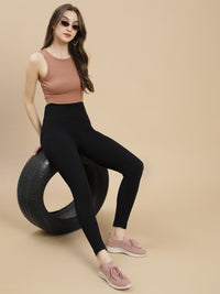 De Moza Women Winter Leggings Black